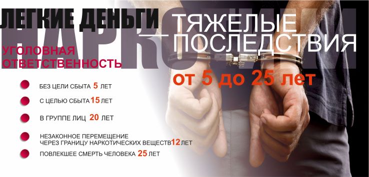 Ответственность за незаконный оборот наркотических средств
